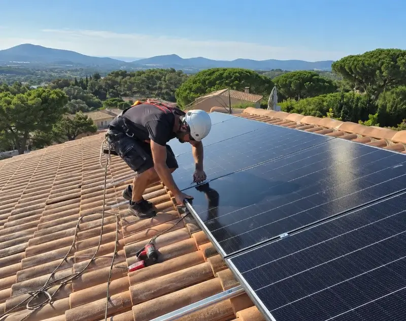 Installateur panneaux solaires Fontvieille — pose photovoltaïque sur toiture