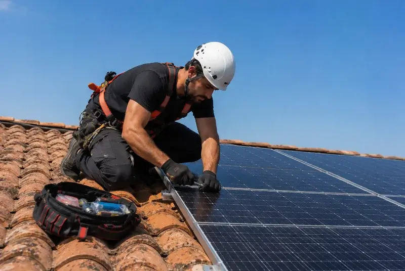 Maintenance et monitoring de panneaux solaires à Fontvieille